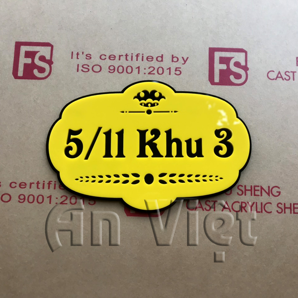 Biển số nhà, bảng số nhà, biển số nhà mica, biển số nhà đẹp, bảng số nhà theo yêu cầu