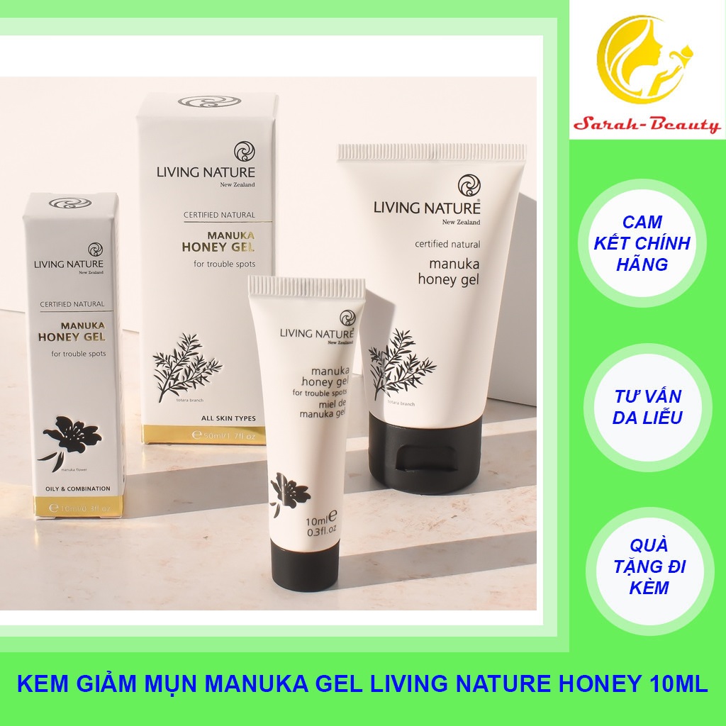 Gel Giảm mụn Living Nature Manuka Honey Gel 10ml