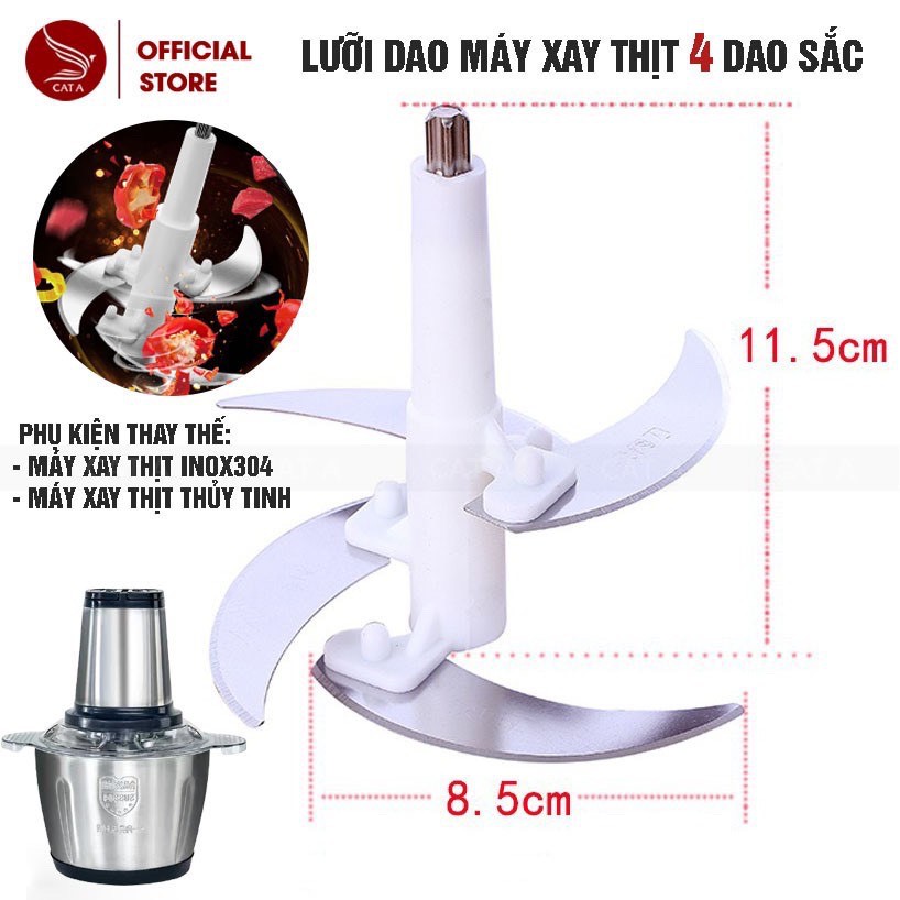 Lưỡi dao máy xay thịt Inox - Lưỡi máy xay thị dung tích 2l