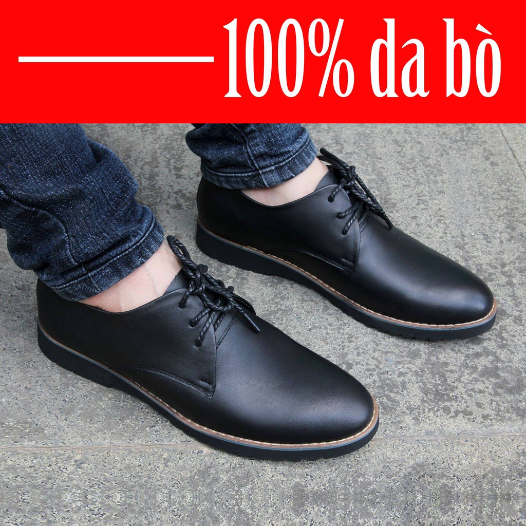 Giày Lười Nam Công Sở--Chất Liệu Da Bò--Đế Khâu Cao 2 | 5 Cm Mã X076 Màu Đen