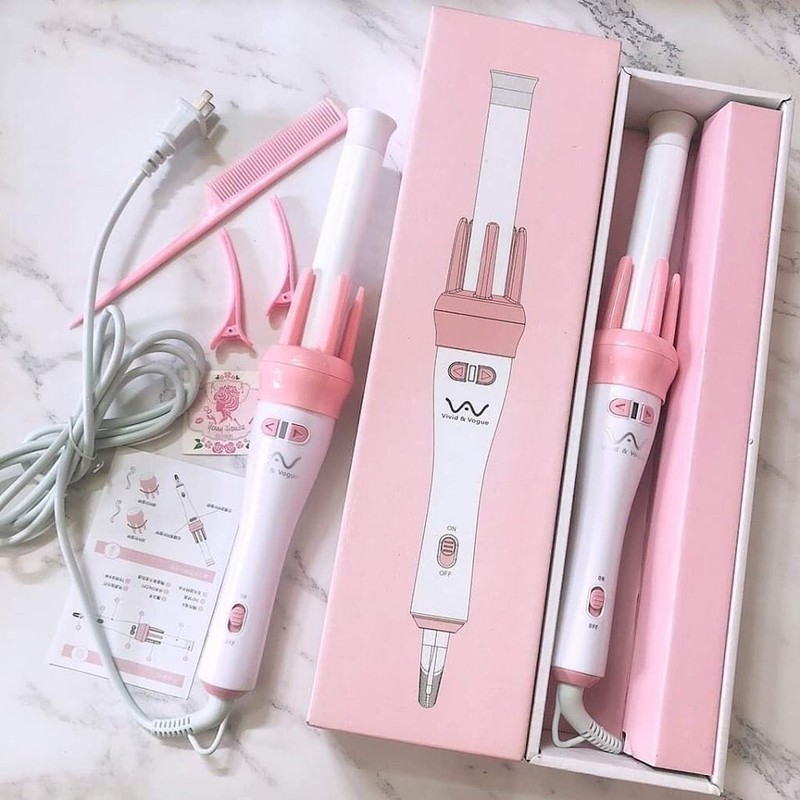 Máy làm tóc xoăn trục xoay tự động