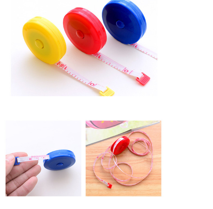 Thước dây mini cuộn rút may đồ đo 3 vòng 1.5m