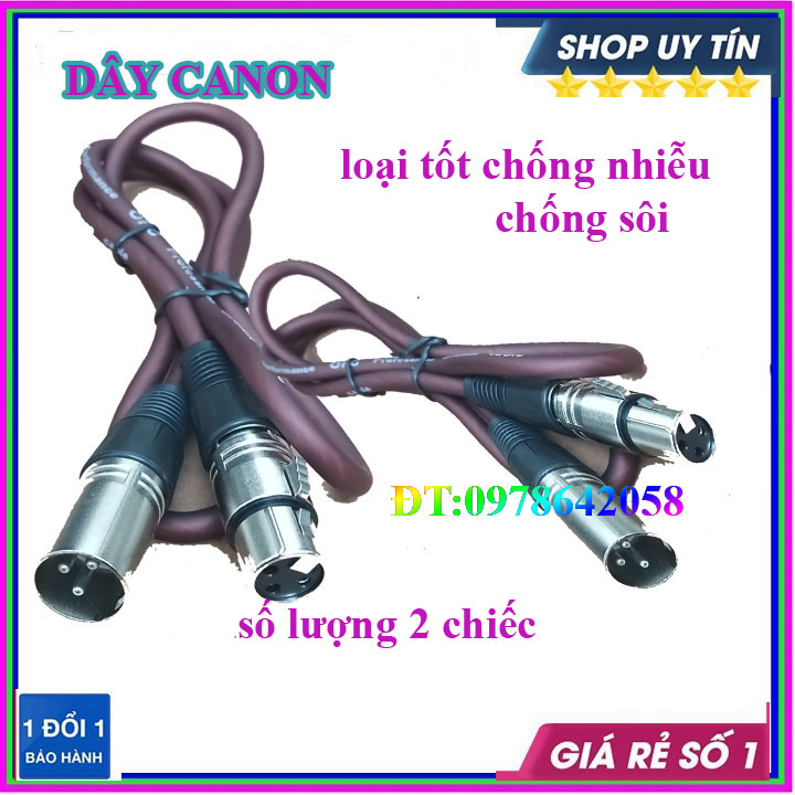 Dây canon đực cái-rắc âm thanh canon loại tốt