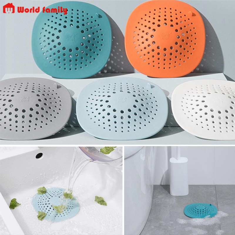 Nắp Lọc Chống Tắc Nghẽn Đậy Cống Thoát Nước Bồn Rửa Bằng Silicon