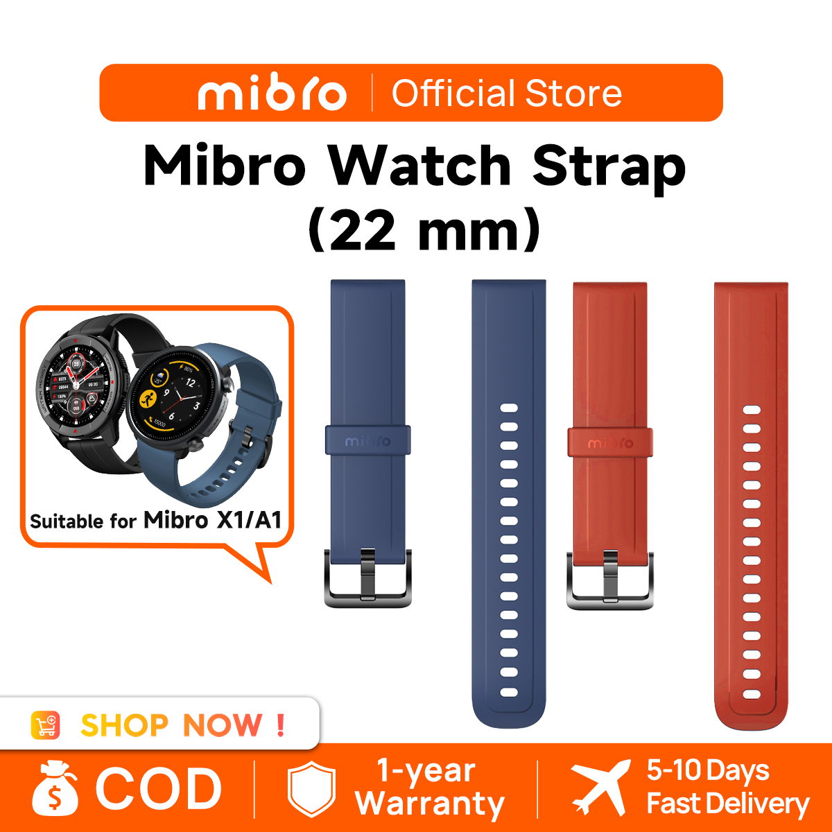 Dây Đồng Hồ 22 mm Thay Thế Cho Đồng Hồ Thông Minh Mibro X1 Và Mibro A1 Dây