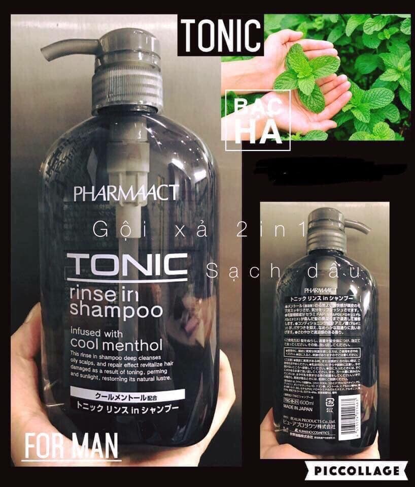 DẦU GỘI TONIC PHARMAACT ĐẶC TRỊ GẦU DÀNH CHO NAM-Hàng Nhật - DẦU GỘI TONIC PHARMAACT 2
