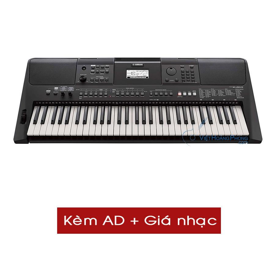[HCM][Trả góp 0%] Đàn Organ Yamaha PSR- E463 (Kèm AD + Giá nhạc) - HappyLive Shop
