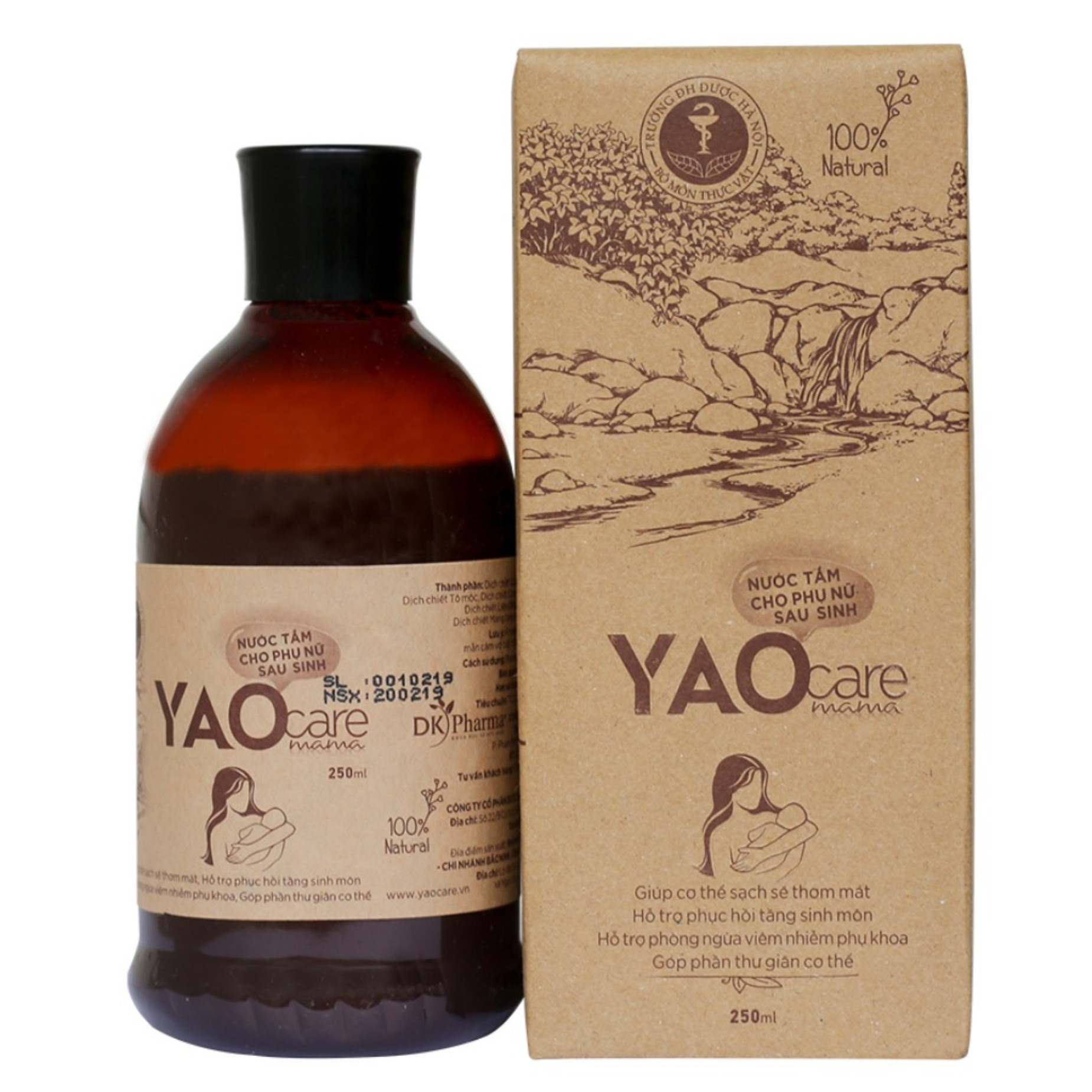 - thảo dược sau sinh yaocare mama - tắm, gội đầu cho mẹ sau sinh - 250ml/chai