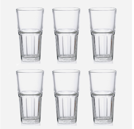 BỘ 6 CỐC THUỶ TINH OCEAN CENTRA LONG DRINK 495ML - CỐC TRƠN KHÔNG IN HÌNH, cốc thuỷ tinh đựng nước, cốc đựng sữa, nước ép, cốc detox, thuỷ tinh gia dụng đa năng