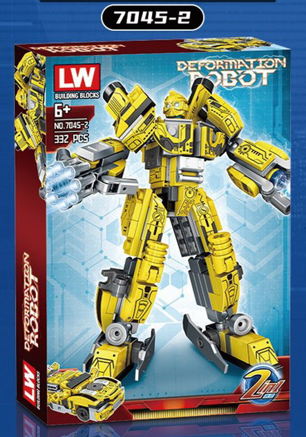 Bộ đồ chơi xếp hình robot transformer bumblebee - lắp ráp robot người máy biến hình
