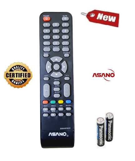 Remote Điều khiển TV Asano - Hàng mới chính hãng 100% tặng kèm Pin