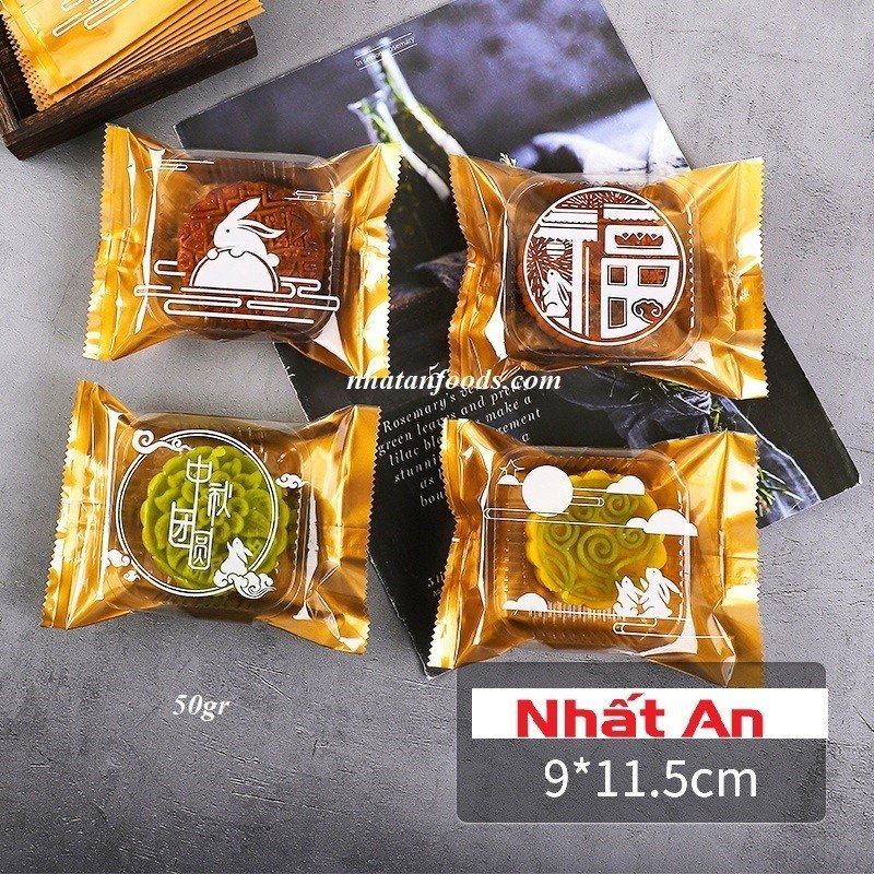 Túi hàn miệng trung thu thỏ 9x11.5cm 50gr - Set 100 cái