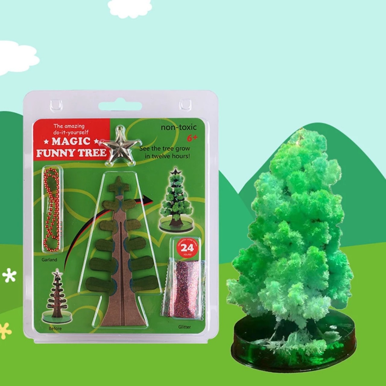 Cây Thông Noel Xanh Lá Cây Giáng Sinh Ma Thuật Thần Kỳ Cây thông noel nở hoa