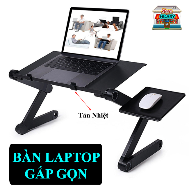 Bàn Máy Tính Gấp Gọn CAO CẤP  - Bàn Laptop Đa Năng Xoay 360 Độ , Bàn Để Laptop Trên Giường , Bàn Để Laptop Đa Năng , Bàn Để Laptop Thông Minh
