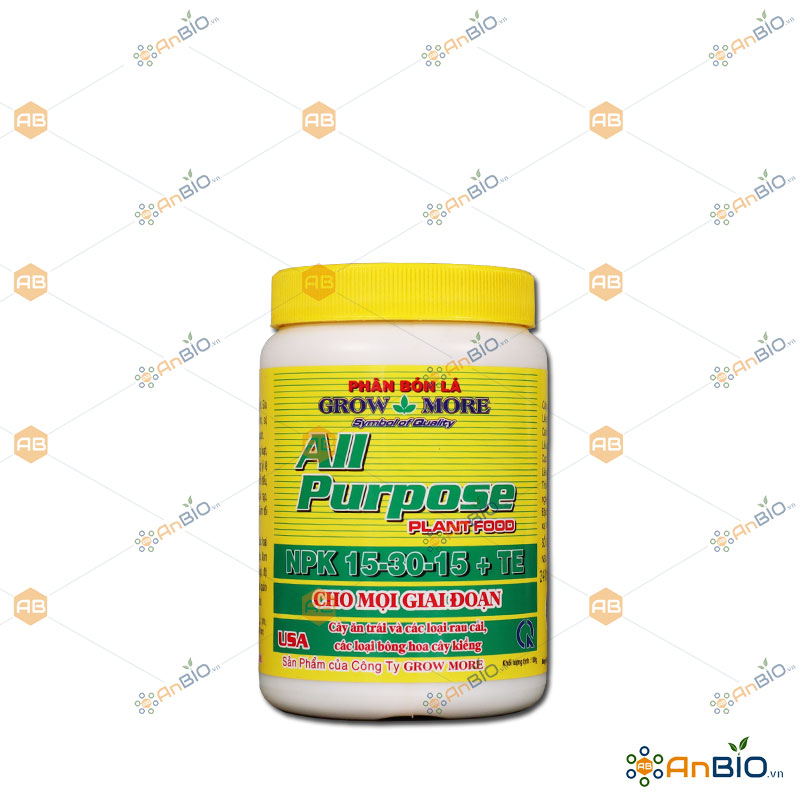 [HCM]Phân bón NPK Grow More 15-30-15 TE hũ 100g KÍCH THÍCH VÀ HUY ĐỘNG MẦM HOA - B5.1013