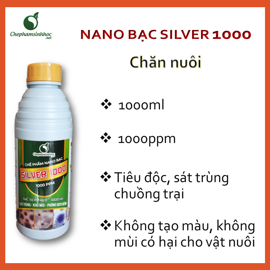 [HCM]Nano Bạc Chăn Nuôi - Khử Trùng Sát Khuẩn An Toàn trong chăn nuôi