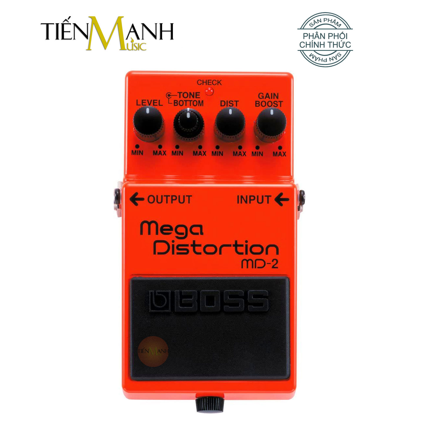 Phơ guitar boss md-2 mega distortion - bàn đạp fuzz pedals effects md2