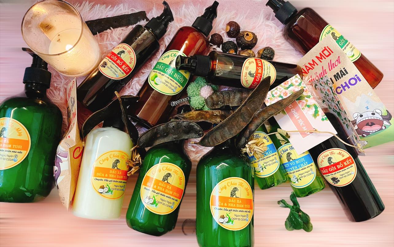 Gội bưởi kích mọc tóc - nhà công chúa tóc mây nấu, 330ml