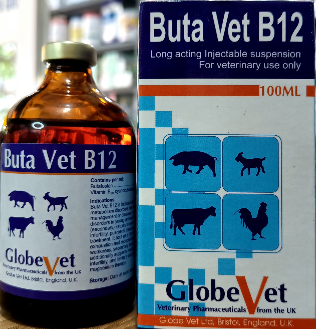 Catosal Tăng lực hồi sức BUTA VET B12 100ml nhập Anh Quốc. Bổ chống còi Catosal Butavet dùng cho vật