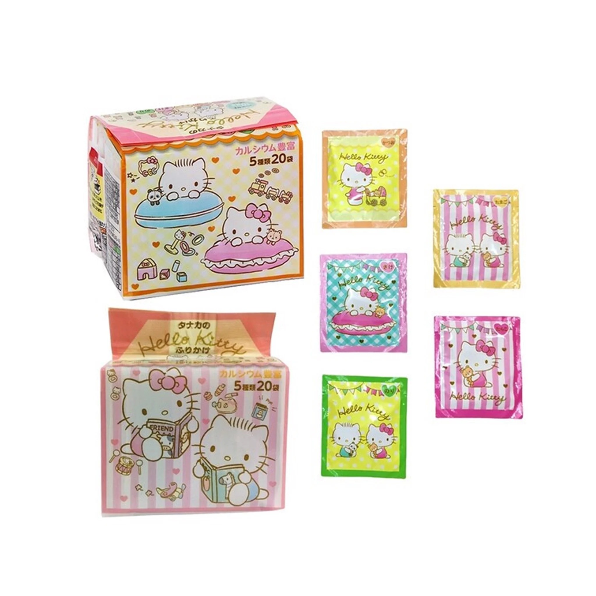 Gia Vị Rắc Cơm Thập Cẩm Hello Kitty (5g*20 gói) Nhật Bản Cho Bé Từ 1 Tuổi, Rắc Cơm Tươi Cho Bé, Rắc Cơm Nhật, Rắc Cơm Rong Biển Cho Bé, Gia Vị Rắc Cơm Nhật Bản [DATE T05/2023]