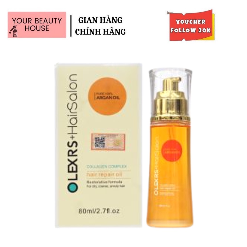 Dầu Dưỡng Tóc Collagen Complex Hair Repair Oil 80ml