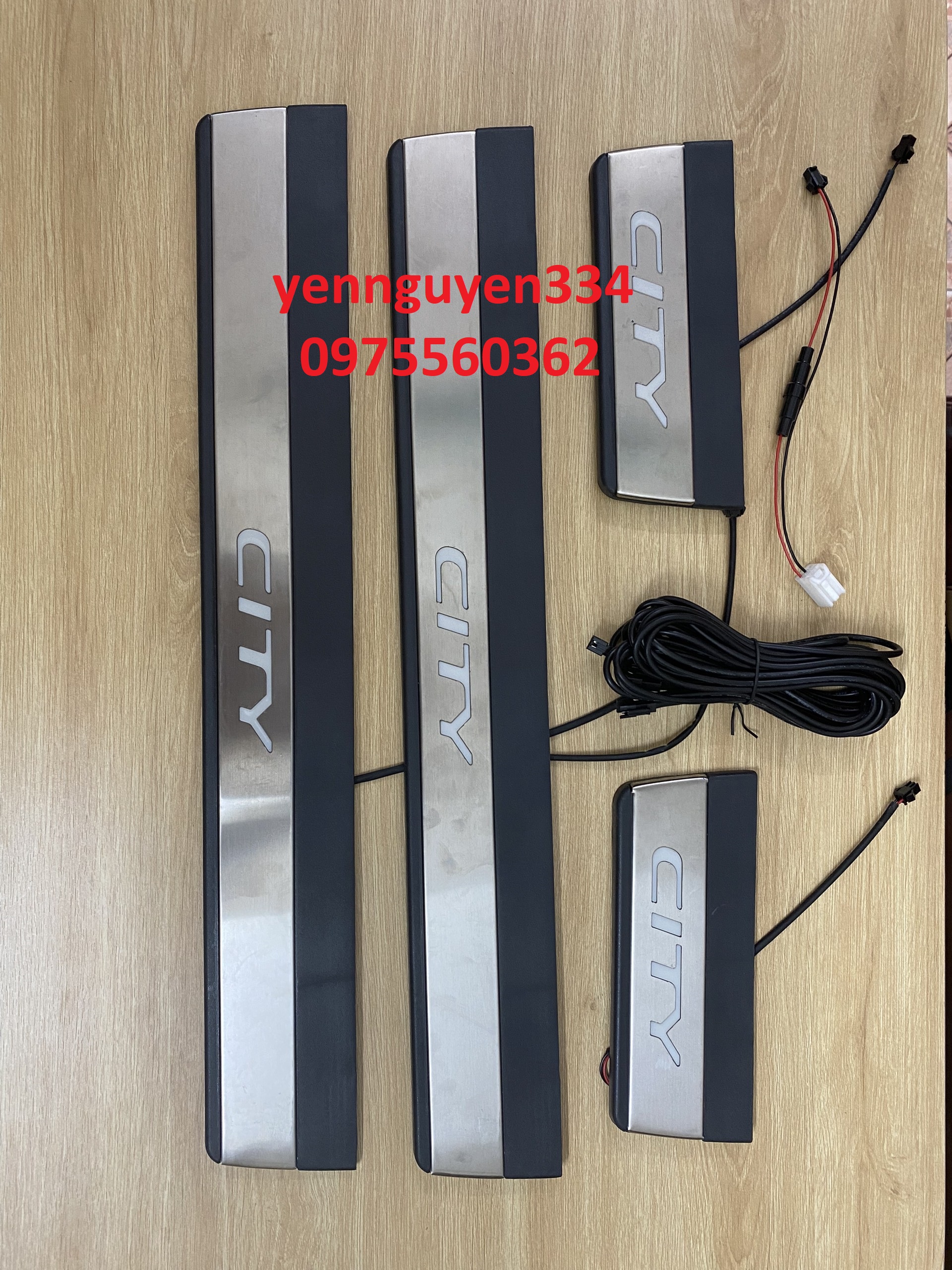 Nẹp bước chân có đèn Honda City