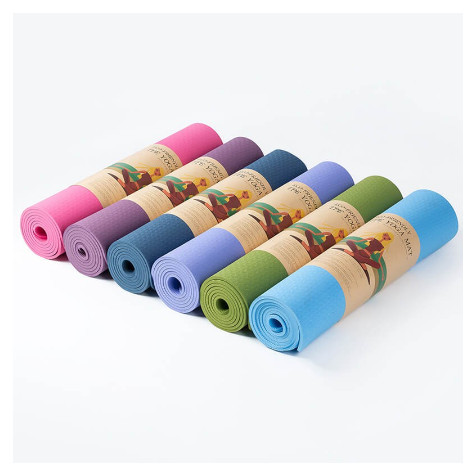 Thảm yoga, Gym định tuyến TPE cao cấp tặng kèm túi đựng - Thảm yoga chống trượt định tuyến T1