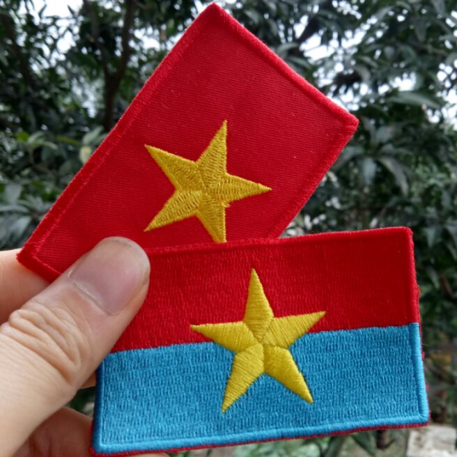 bộ 2 patch sticker cờ Việt Nam có nhám dính