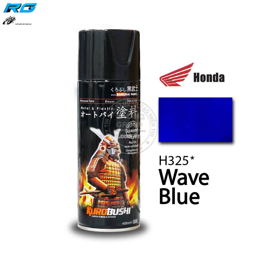 Sơn xịt samurai màu xanh wave blue - mã h325