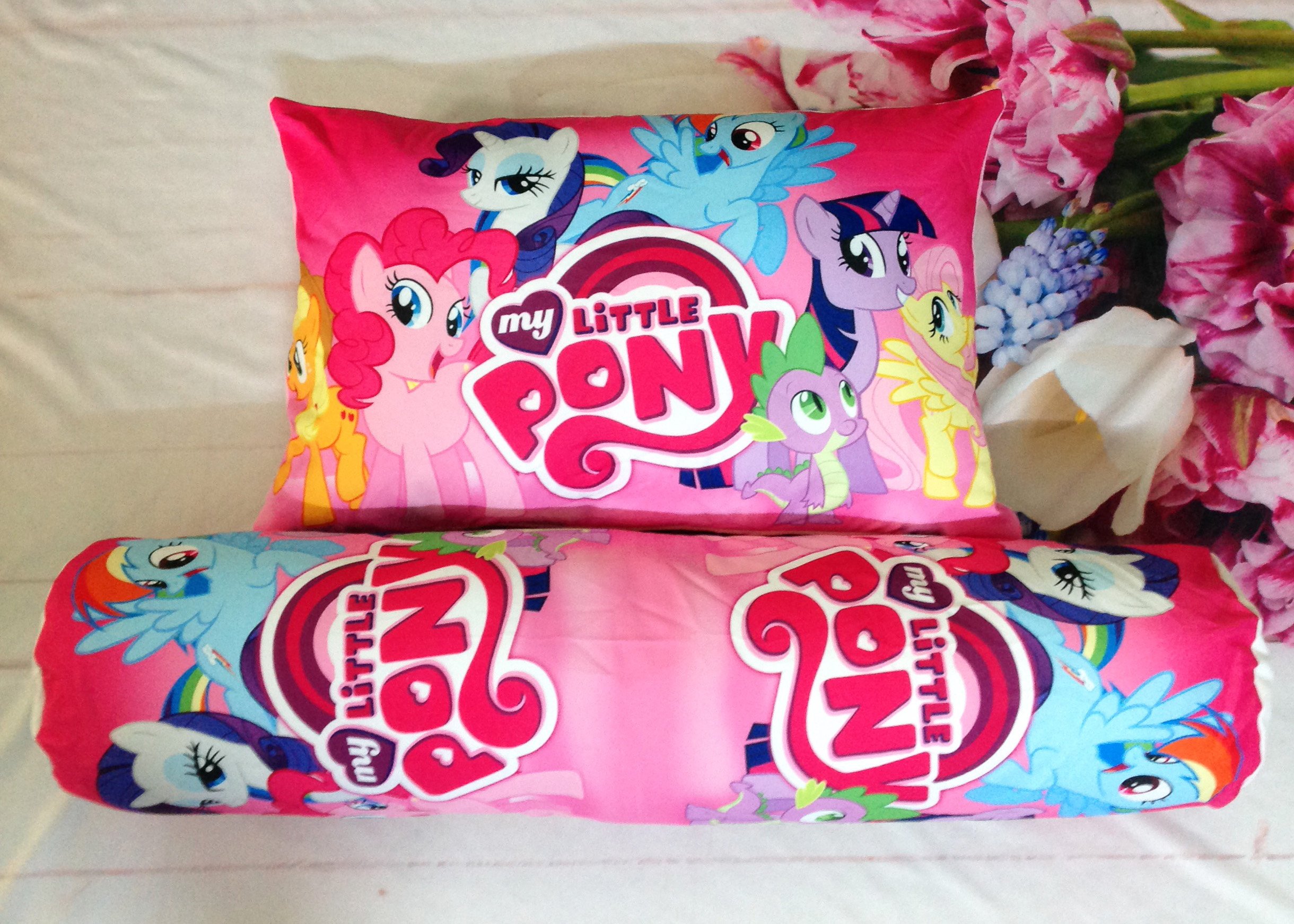 Vỏ gối nằm và vỏ gối ôm Pony hồng