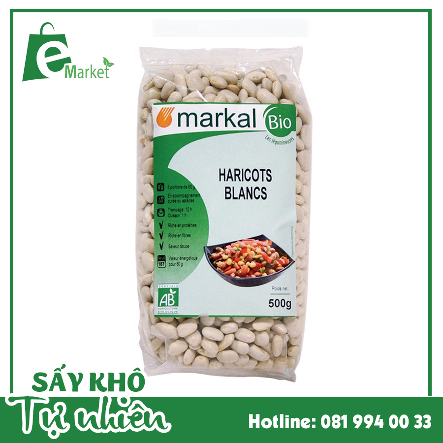 Đậu trắng hữu cơ Markal 500g