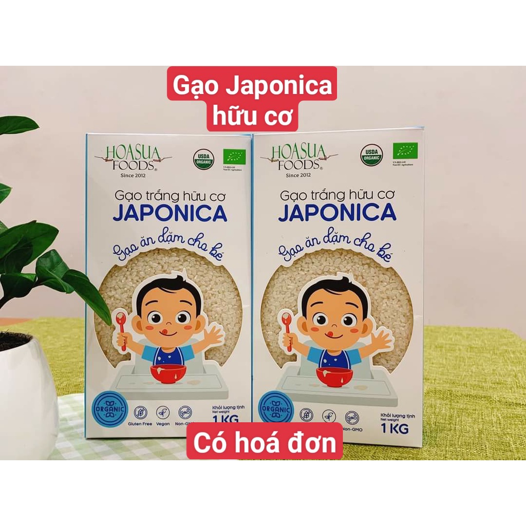 Gạo japonica/gạo st25 hữu cơ organic cao cấp, gạo nhật cho bé ăn dặm 1kg, gạo hữu cơ hoa sữa, gạo hữu cơ hoa sữa date mới