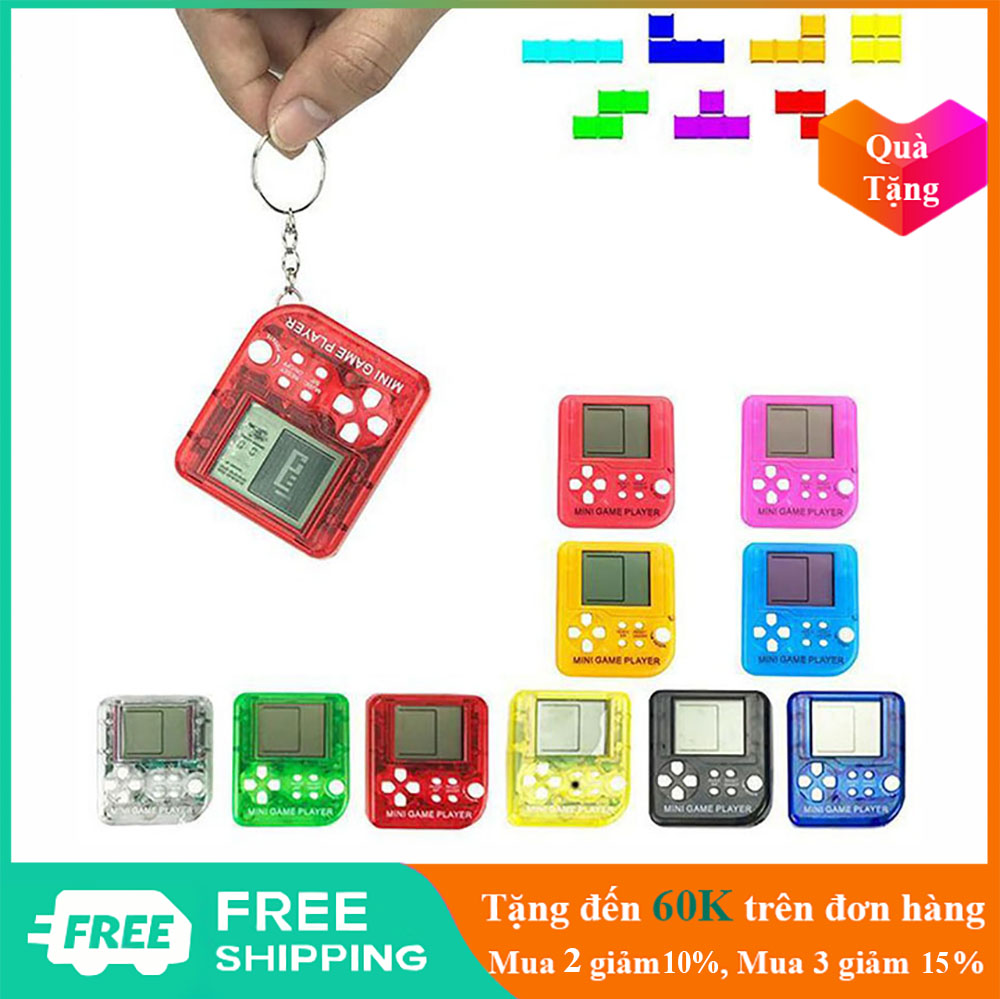 Máy chơi game xếp gạch mini tích hợp sẵn 26 trò chơi kiêm móc khoá tiện lợi - EL0214