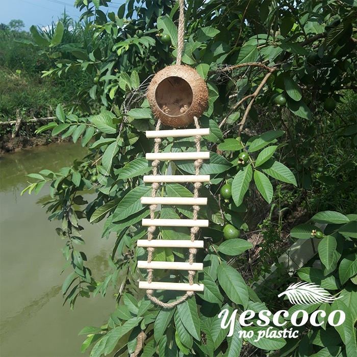 Tổ chim Gáo Dừa 8 thang Gỗ YESCOCO XƯỞNG SX