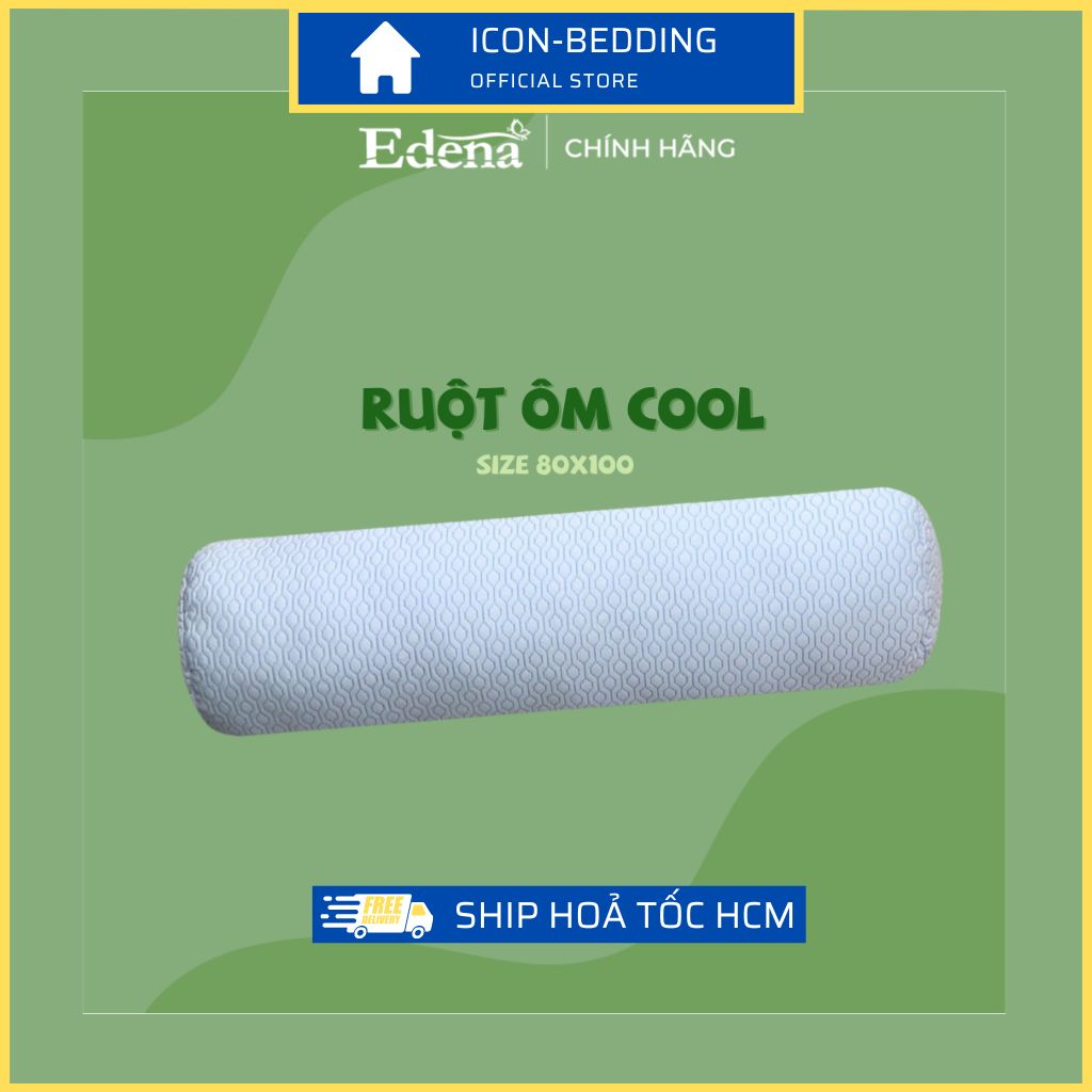 Ruột gối ôm cool edena 80x100cm êm ái, mát lạnh - điểm cộng sức khỏe cho giấc ngủ vàng by icon-bedding