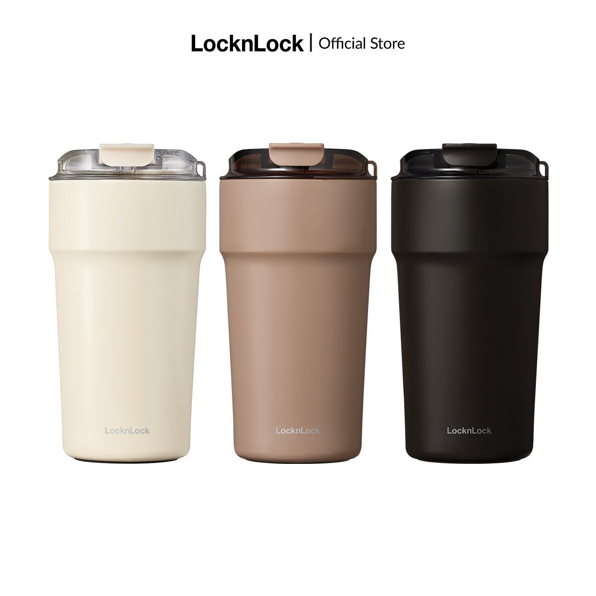 Bình giữ nhiệt Lock&Lock Metro Cafe LHC4357 dung tích 500ml - Màu đen / Màu chocolate / Màu ngà