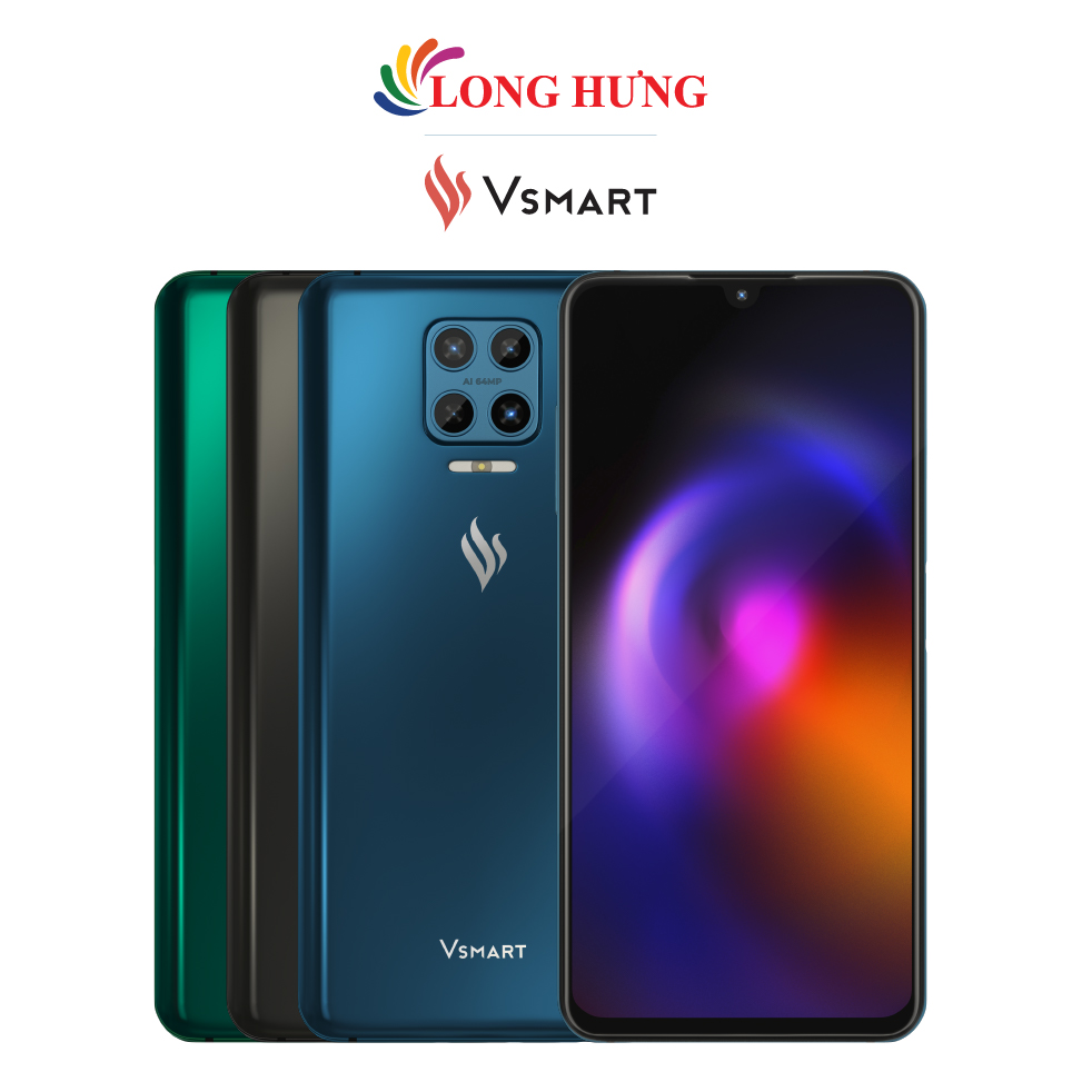 [Trả góp 0%] Điện thoại Vsmart Aris (6GB/64GB) - Hàng chính hãng - Màn hình AMOLED 6.39inch Bộ 4 camera sau Pin 4000mAh cảm biến vân tay trên nút nguồn
