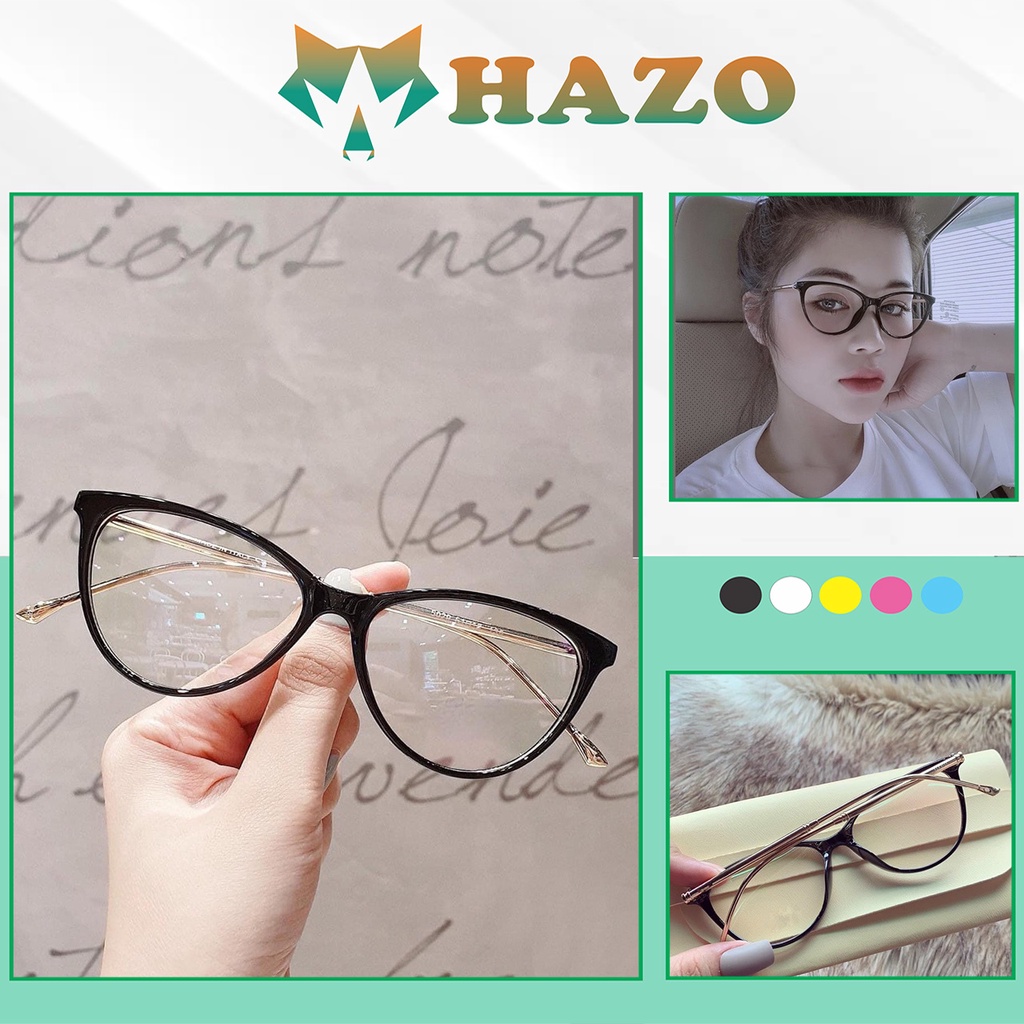 Mắt Kính Gọng Cận Form Mắt Mèo Lyly 5029 616 Phong Cách Ulzzang Siêu Xinh - hazo