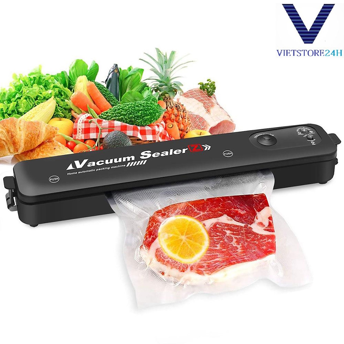 MÁY HÚT CHÂN KHÔNG HÀN MIỆNG TÚI VACUUM SEALER - KHÔNG KÉN BAO