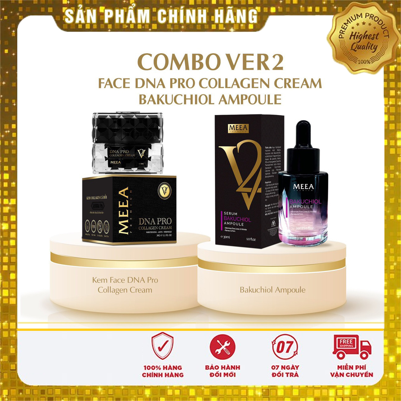 Kem face collagen dna cá hồi meea organic 36 vị