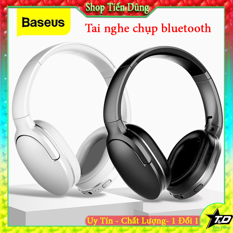 Baseus tai nghe chụp tai dòng D02 Pro kết bluetooth không dây âm thanh Stereo Bluetooth wireless hifi Surround Headphone