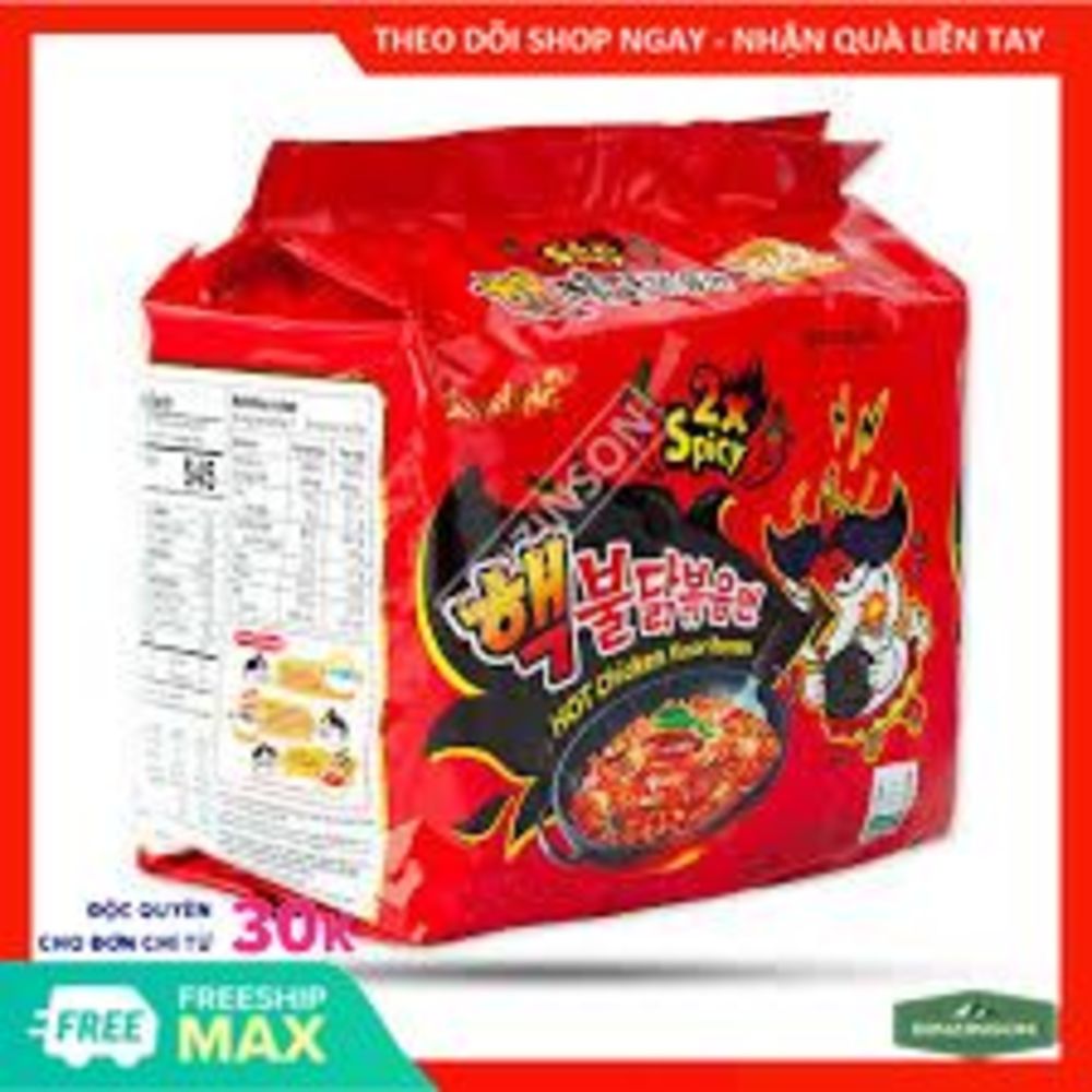 Mì gà siêu cay 2x spicy 140g samyang hàn quốc loại ngon - binzinson