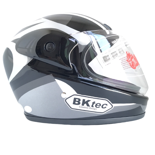 Nón bảo hiểm Fullface kính Chống lóa - BKtec - BK30 tem - Mũ bảo hiểm trùm cằm - Vòng đầu 57-59cm - Hàng chính hãng - Bảo hành 12 tháng