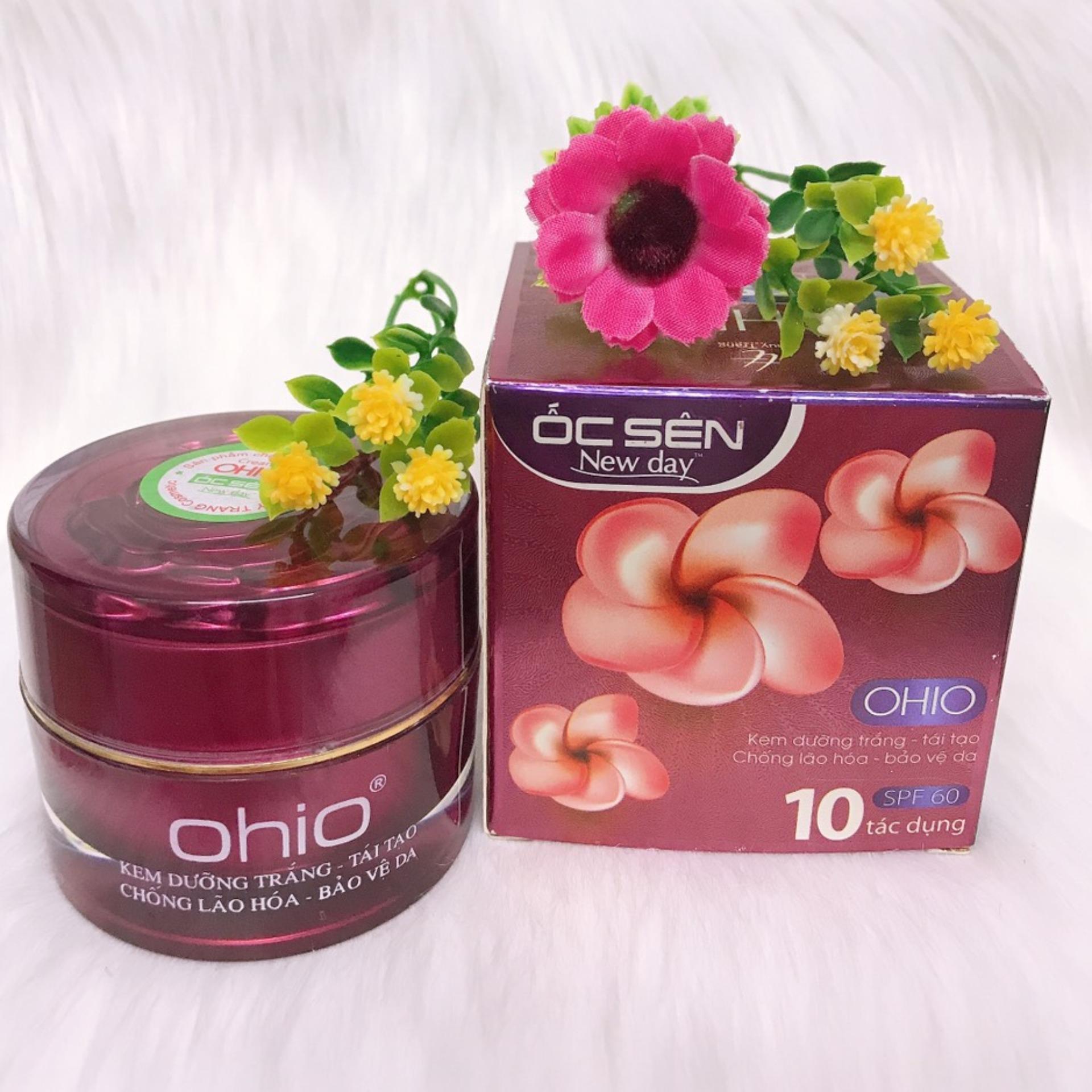 Kem dưỡng trắng - tái tạo - chống lão hóa - bảo vệ da -10 tác dụng ohio ôc sên new day 30g