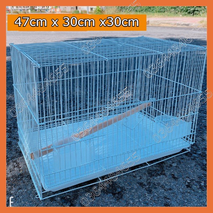 LỒNG NUÔI CHIM CẢNH, LỒNG NUÔI CHIM NHỎ MÀU TRẮNG SIZE 45x30x30