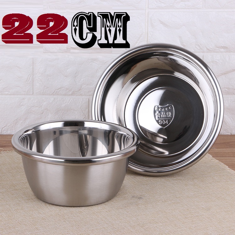 [HCM]Có 3 Size Lựa Chọn Thau Trộn Inox Cao Cấp 100% - Thành Dày - Bóng - Đẹp