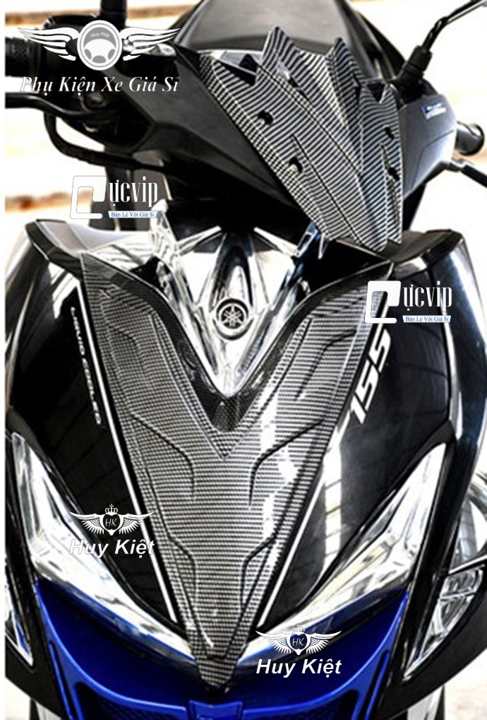 [HCM]Chĩ Mũi Dưới Carbon Cho Xe Yamaha NVX 2017 - 2020 MS1606