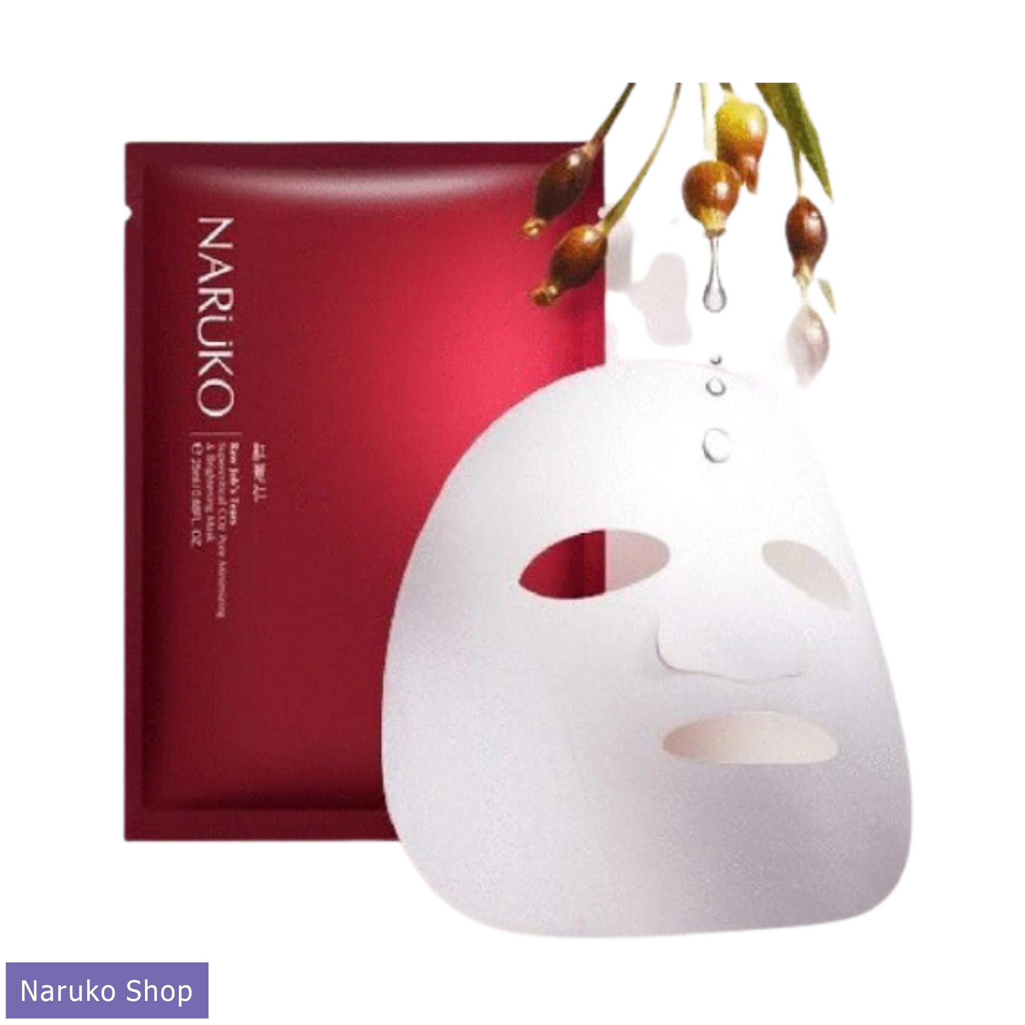 [LỖ CHÂN LÔNG TO] Mặt nạ Naruko ý dĩ lẻ miếng dùng trên các làn da không đều màu, da có lỗ chân lông to Mặt nạ se khít lỗ chân lông 25ML/MIẾNG  – RJT Pore Minimizing and Brightening Mask