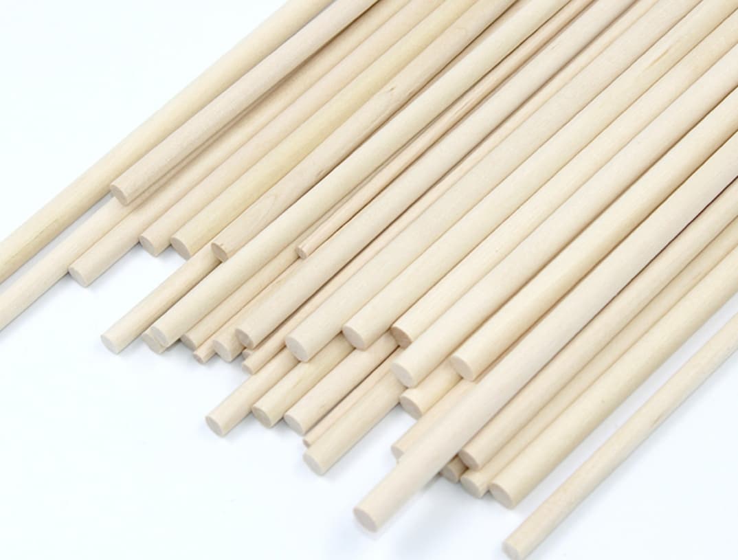 Combo 30 thanh gỗ tròn 3cm, dài 120cm
