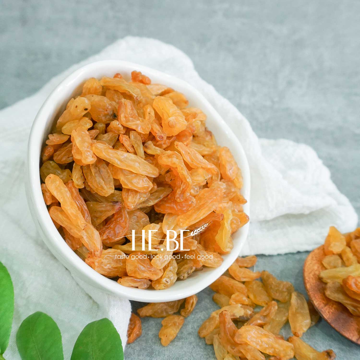 500gr nho khô vàng sấy nguyên trái ấn độ by hebe